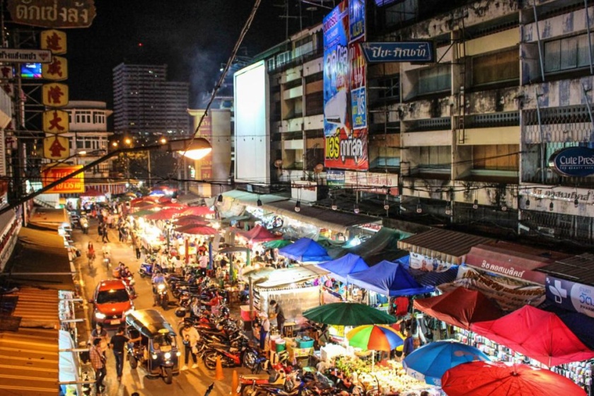 Night market in Bangkok, Thailand